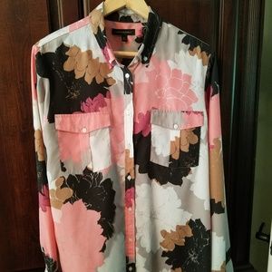 Silky long sleeved blouse by Banana Republic.